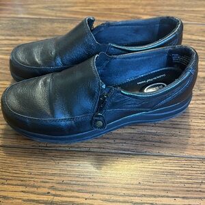 Dr. Scholl’s Advanced Comfort Series Leather Black Slid Shoes Size 7.5W
